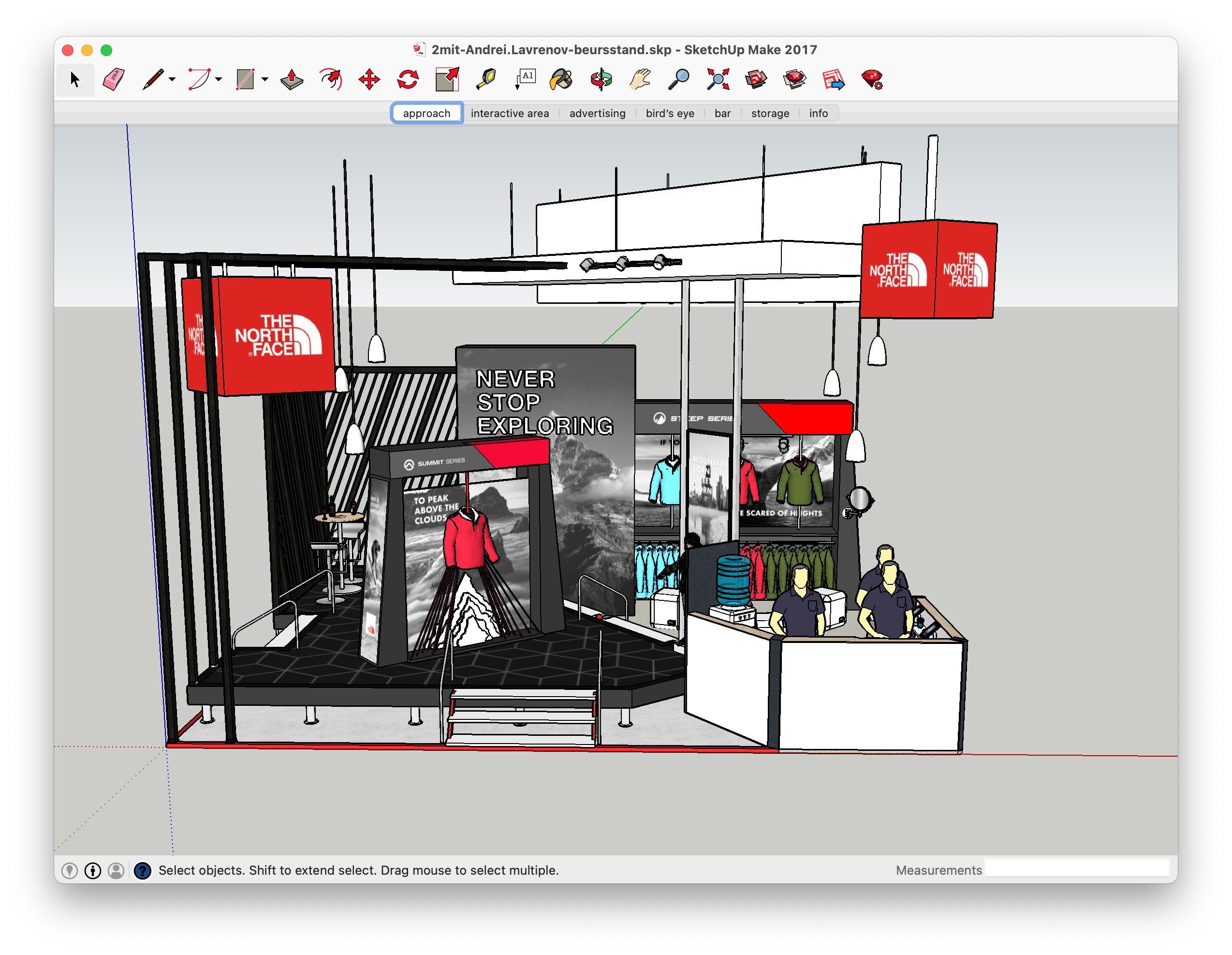 North Face booth concept